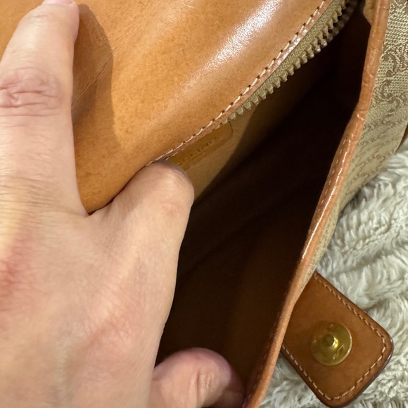 Vintage Celine Macadam Canvas & Leather Crossbody Bag - Picture 10 of 13